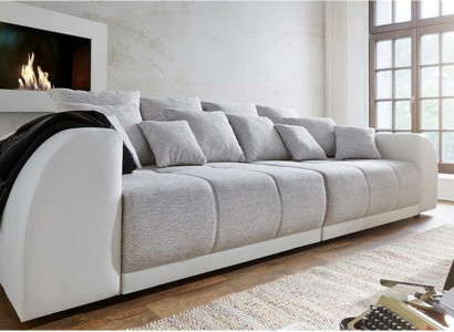 Sofa Couch 310cm Polster Sofas 5 Sitzer Textil big xxl Wohnzimmer Couchen